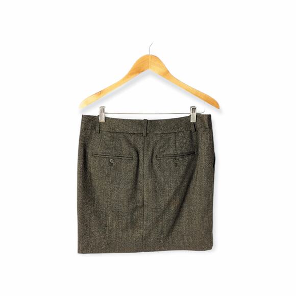 Gap Women's Brown Wool Blend Short Pleated Mini‎ Skirt Size 6 - Picture 2 of 8